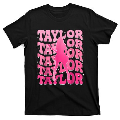 Retro Taylor First Name Personalized 80s T-Shirt