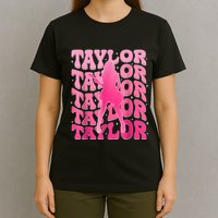 Retro Taylor First Name Personalized 80s T-Shirt