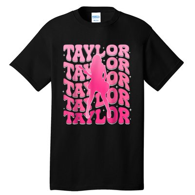 Retro Taylor First Name Personalized 80s Tall T-Shirt