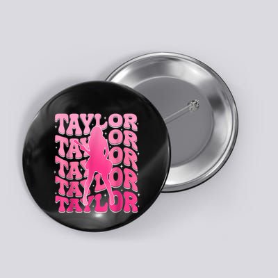 Retro Taylor First Name Personalized 80s Button