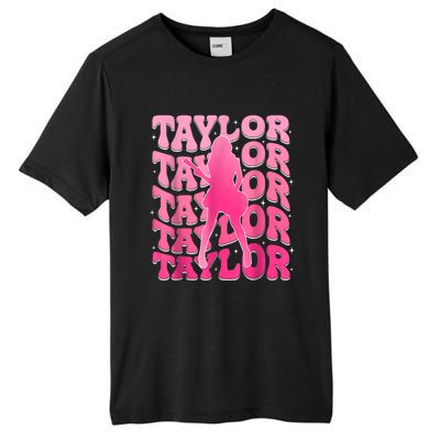 Retro Taylor First Name Personalized 80s Tall Fusion ChromaSoft Performance T-Shirt