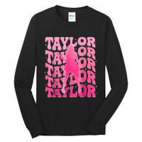 Retro Taylor First Name Personalized 80s Tall Long Sleeve T-Shirt