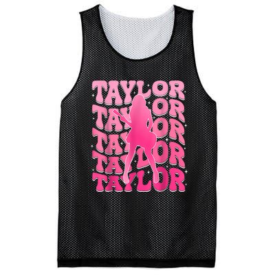 Retro Taylor First Name Personalized 80s Mesh Reversible Basketball Jersey Tank