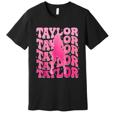 Retro Taylor First Name Personalized 80s Premium T-Shirt