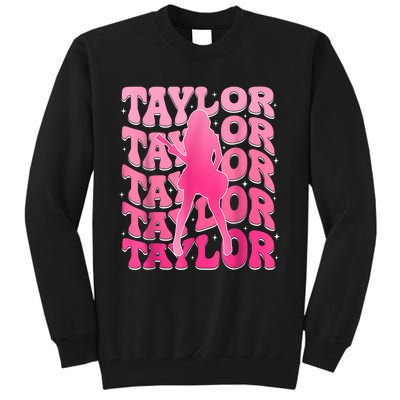 Retro Taylor First Name Personalized 80s Tall Sweatshirt