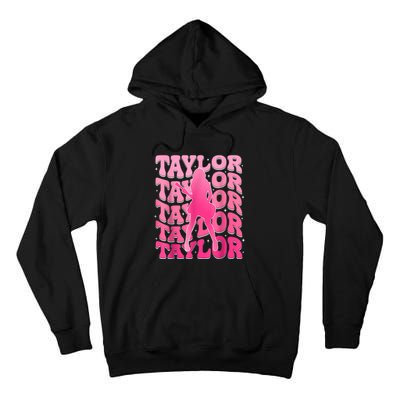 Retro Taylor First Name Personalized 80s Tall Hoodie