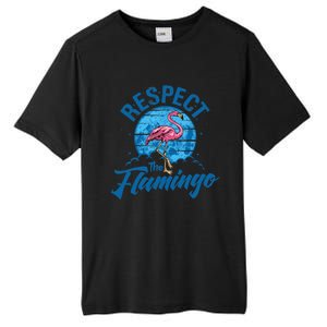 Respect The Flamingo, Funny Animal Tall Fusion ChromaSoft Performance T-Shirt