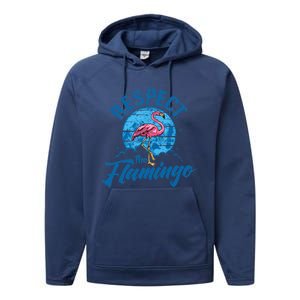 Respect The Flamingo, Funny Animal Performance Fleece Hoodie