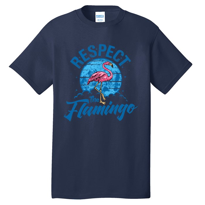 Respect The Flamingo, Funny Animal Tall T-Shirt