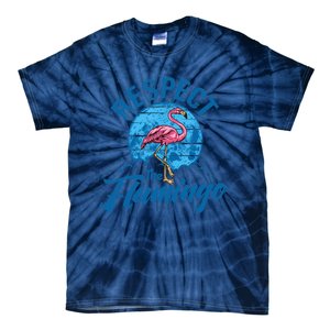 Respect The Flamingo, Funny Animal Tie-Dye T-Shirt