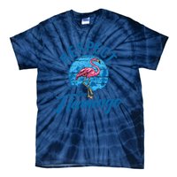 Respect The Flamingo, Funny Animal Tie-Dye T-Shirt