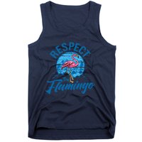 Respect The Flamingo, Funny Animal Tank Top