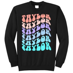 Retro TAYLOR First Name Birthday Sweatshirt