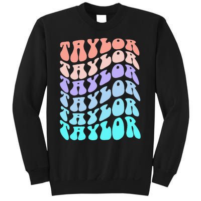 Retro TAYLOR First Name Birthday Sweatshirt