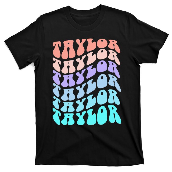 Retro TAYLOR First Name Birthday T-Shirt