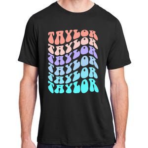 Retro TAYLOR First Name Birthday Adult ChromaSoft Performance T-Shirt