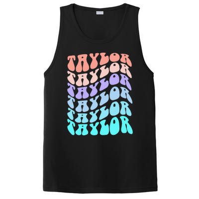 Retro TAYLOR First Name Birthday PosiCharge Competitor Tank