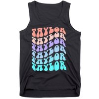 Retro TAYLOR First Name Birthday Tank Top