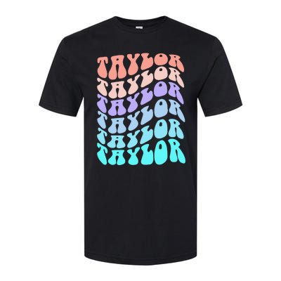 Retro TAYLOR First Name Birthday Softstyle CVC T-Shirt