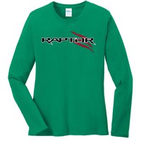 Raptor Truck Fanatics With Dino Claws Ladies Long Sleeve Shirt