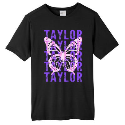 Retro Taylor First Name Personalized Groovy Tall Fusion ChromaSoft Performance T-Shirt