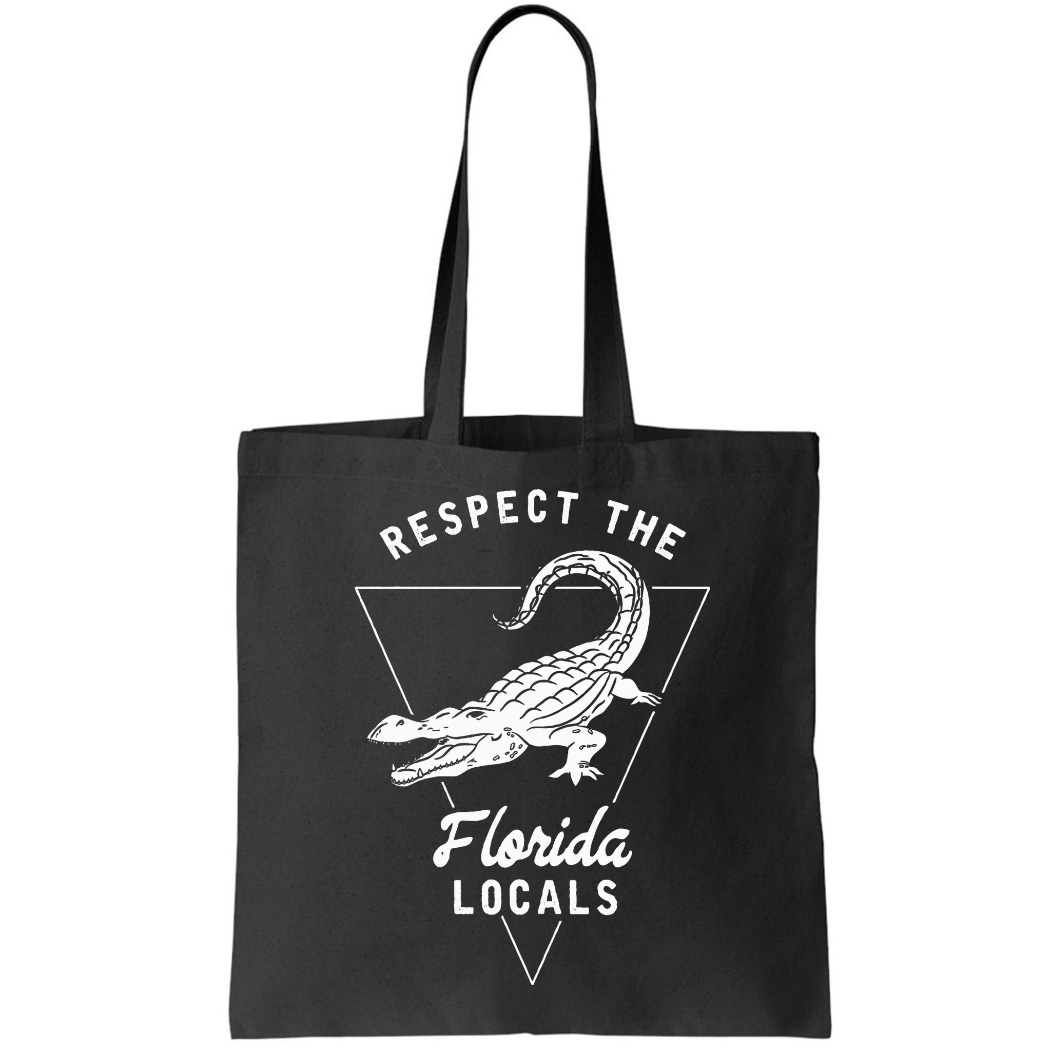 Respect The Florida Locals Alligator Funny Gator Bag