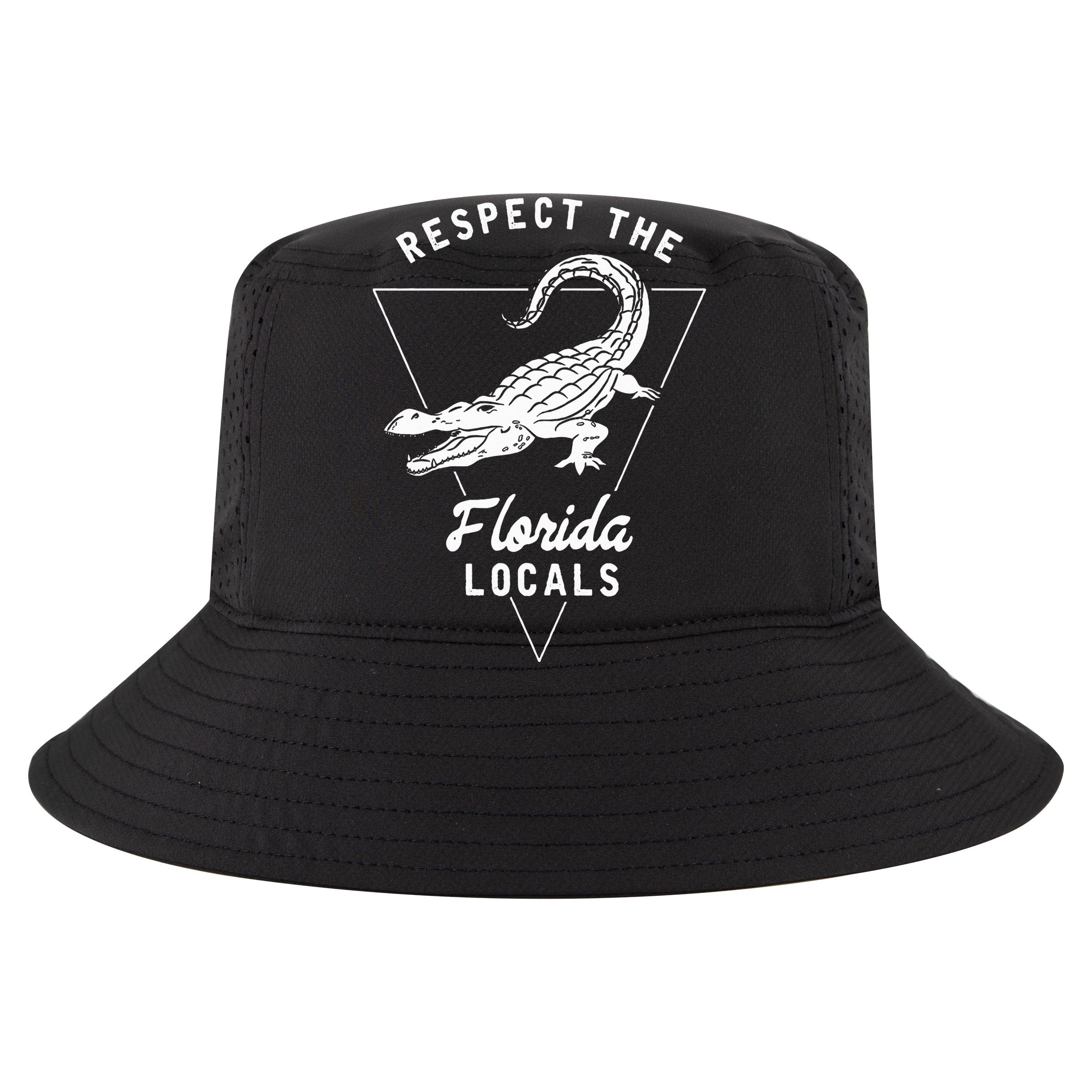 Respect The Florida Locals Alligator Funny Gator Cropped Pullover Crew