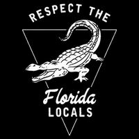 Respect The Florida Locals Alligator Funny Gator Wool Snapback Cap