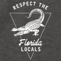 Respect The Florida Locals Alligator Funny Gator Vector Backpack