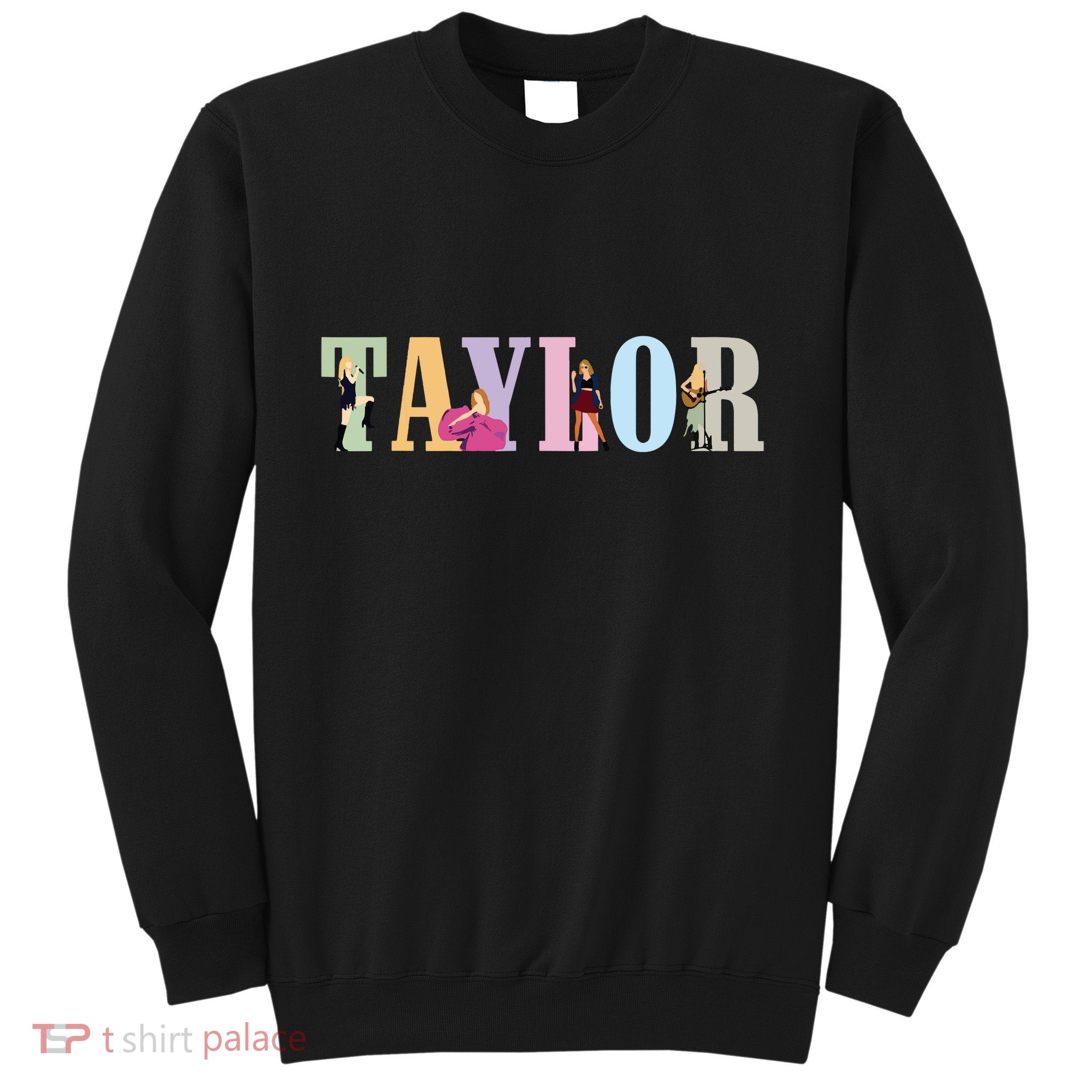 Retro Taylor First Name Personalized Groovy Birthday Girl Sweatshirt
