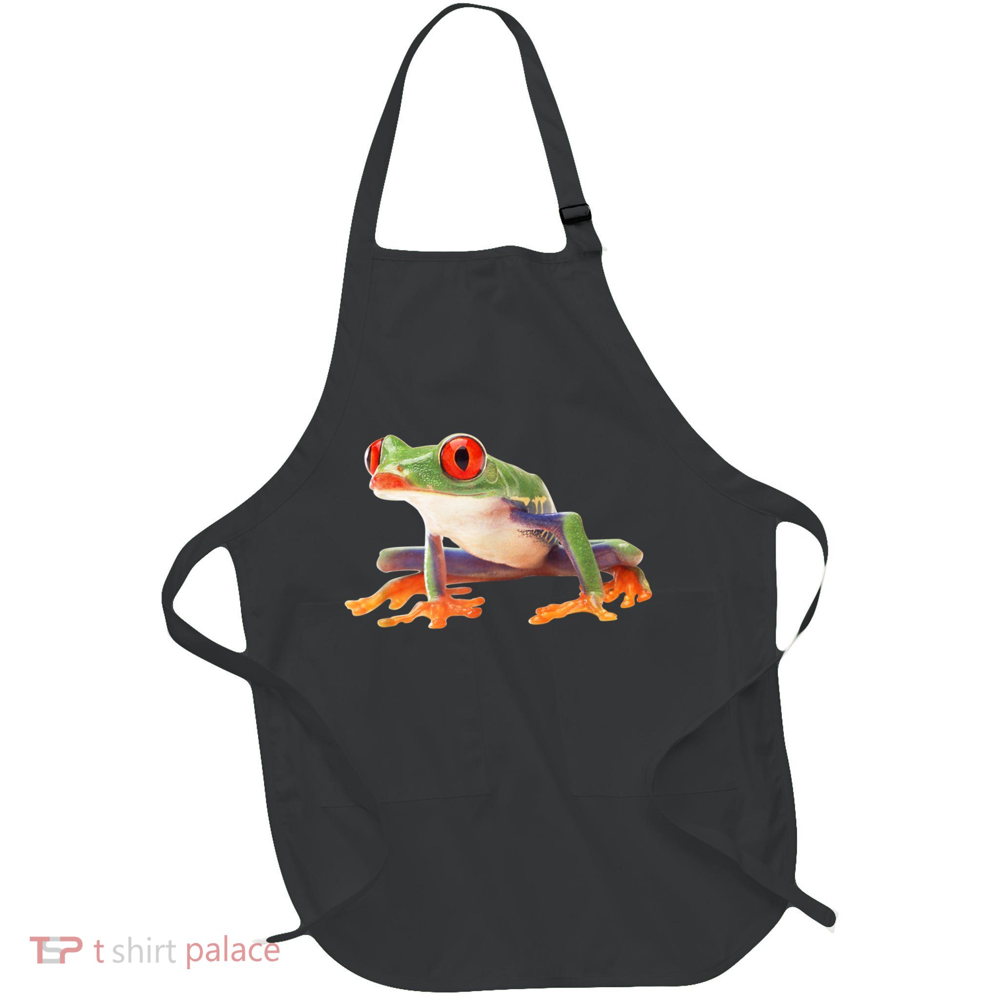 Redeyed Tree Frog Clothing Apparel Agalychnis Callidryas Full-Length Apron With Pockets