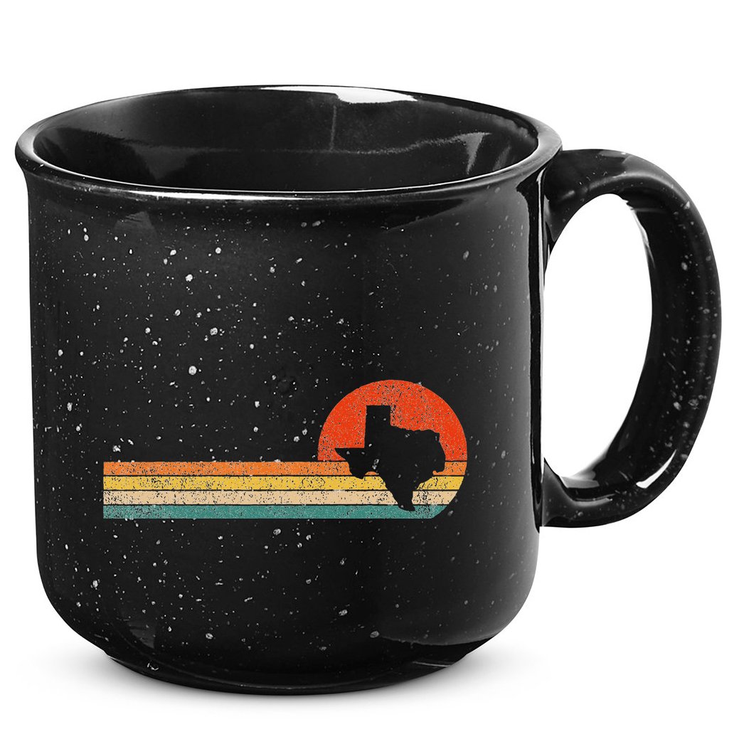 Retro Texas Funny Texas Home Texas Roots Vintage 15oz Campfire Ceramic Mug