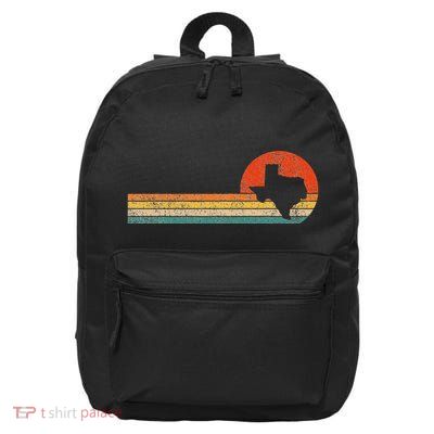 Retro Texas Funny Texas Home Texas Roots Vintage 16 in Basic Backpack