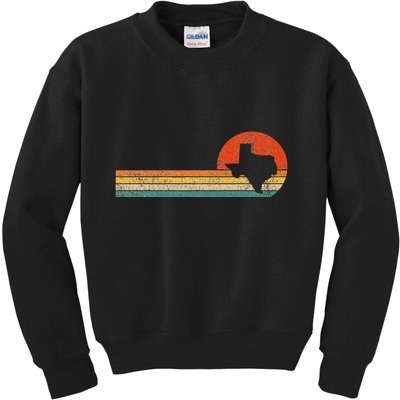 Retro Texas Funny Texas Home Texas Roots Vintage Kids Sweatshirt