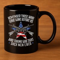 Remember The Fallen Soldiers Usa Flag American Memorial Day 11oz C Handle Ceramic Mug