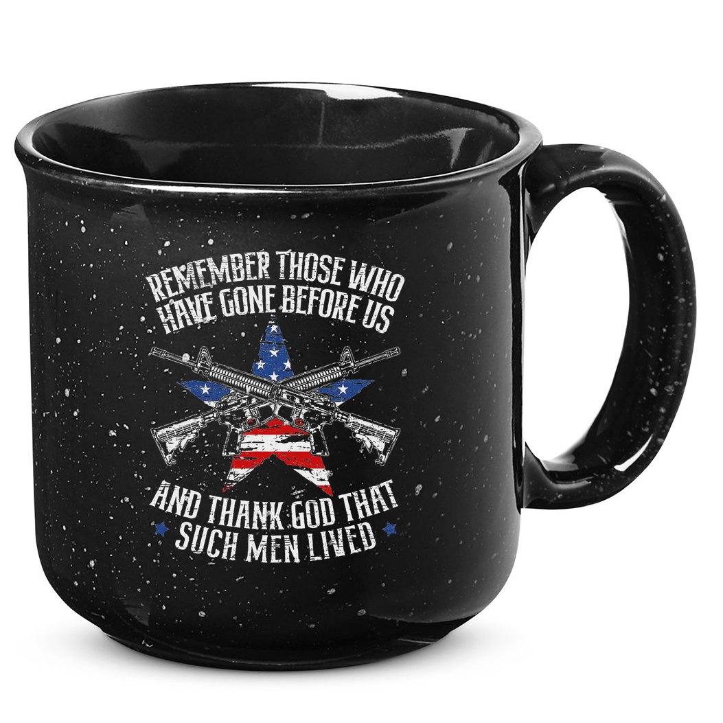 Remember The Fallen Soldiers Usa Flag American Memorial Day 15oz Campfire Ceramic Mug