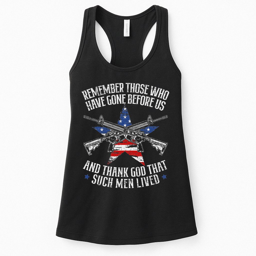 Remember The Fallen Soldiers Usa Flag American Memorial Day Womens Tank Top