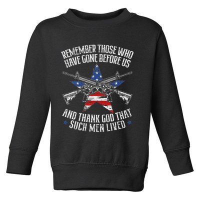 Remember The Fallen Soldiers Usa Flag American Memorial Day Toddler Sweatshirt
