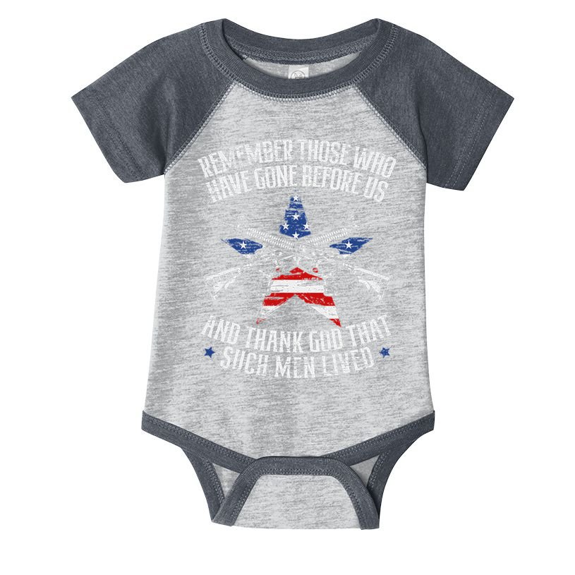 Remember The Fallen Soldiers Usa Flag American Memorial Day Infant Baby Jersey Bodysuit