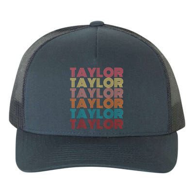 Retro Taylor First Name Personalized Taylor Yupoong Adult 5-Panel Trucker Hat