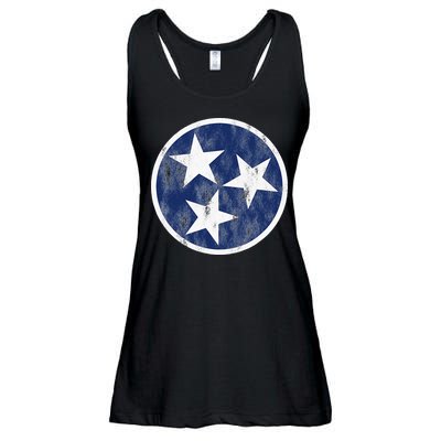 Retro Tennessee Flag Star Logo Volunteer State Nashville TN Ladies Essential Flowy Tank
