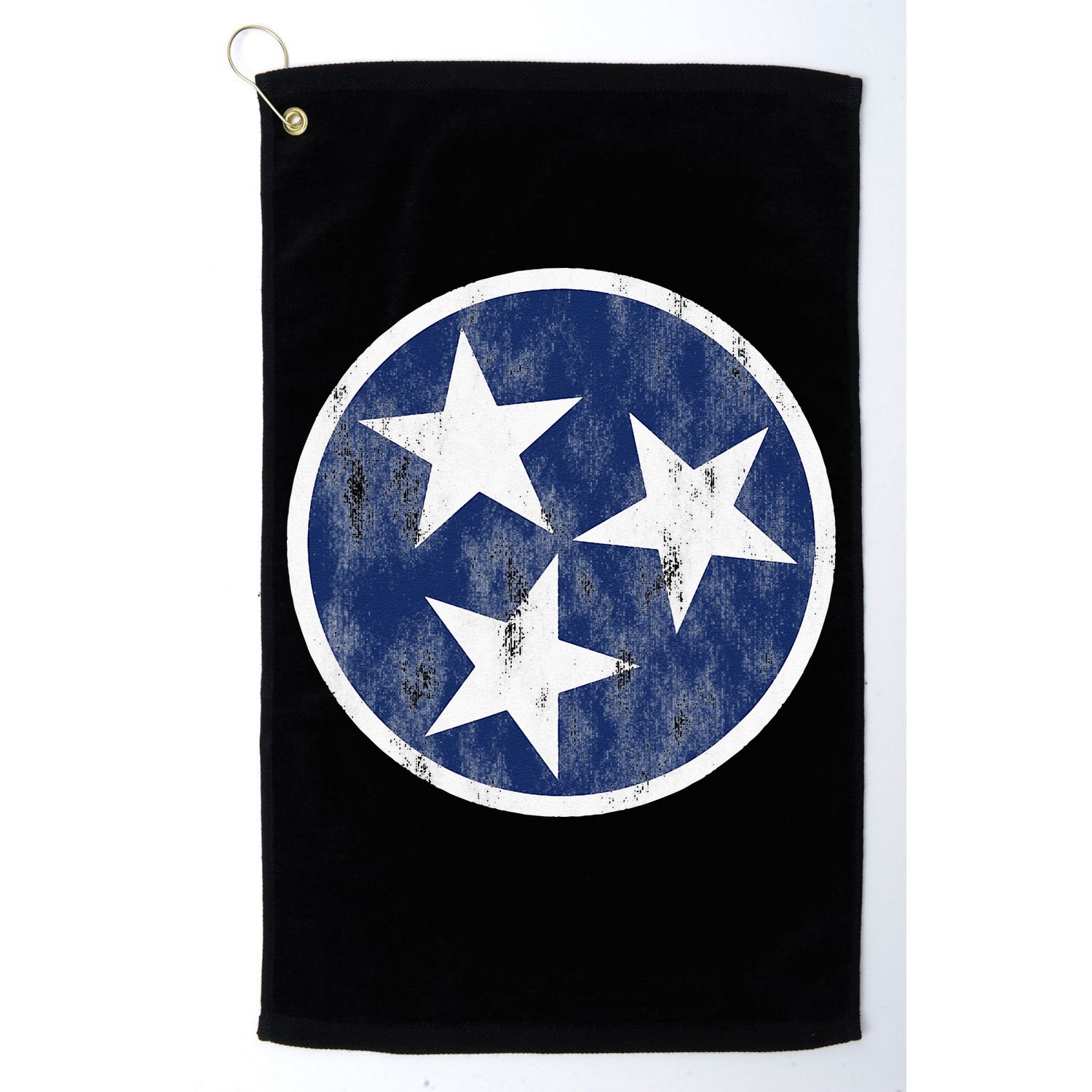 Retro Tennessee Flag Star Logo Volunteer State Nashville TN Golf Towel