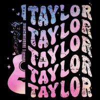 Retro Taylor First Name Retro Taylor Personalized Name Drawstring Bag