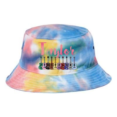 Retro Taylor First Name Personalized Groovy Birthday Tie Dye Newport Bucket Hat