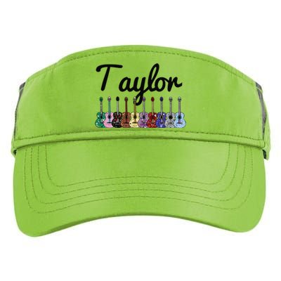 Retro Taylor First Name Personalized Groovy Birthday Adult Drive Performance Visor