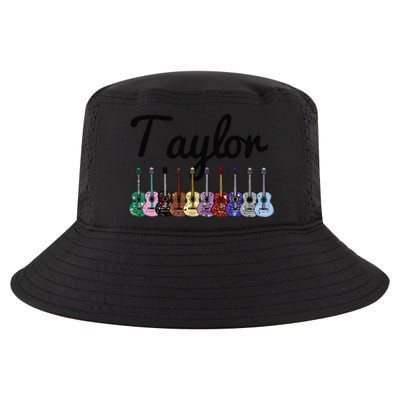 Retro Taylor First Name Personalized Groovy Birthday Cool Comfort Performance Bucket Hat