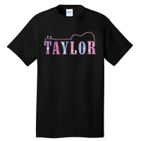 Retro Taylor First Name Personalized Groovy 80S Tall T-Shirt