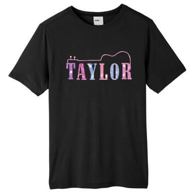 Retro Taylor First Name Personalized Groovy 80S Tall Fusion ChromaSoft Performance T-Shirt