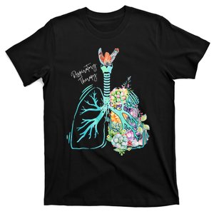 Respiratory Therapy Flower Lung Respiratory Therapist T-Shirt