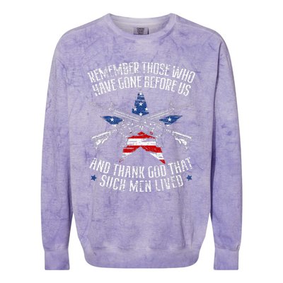 Remember The Fallen Soldiers Usa Flag American Colorblast Crewneck Sweatshirt